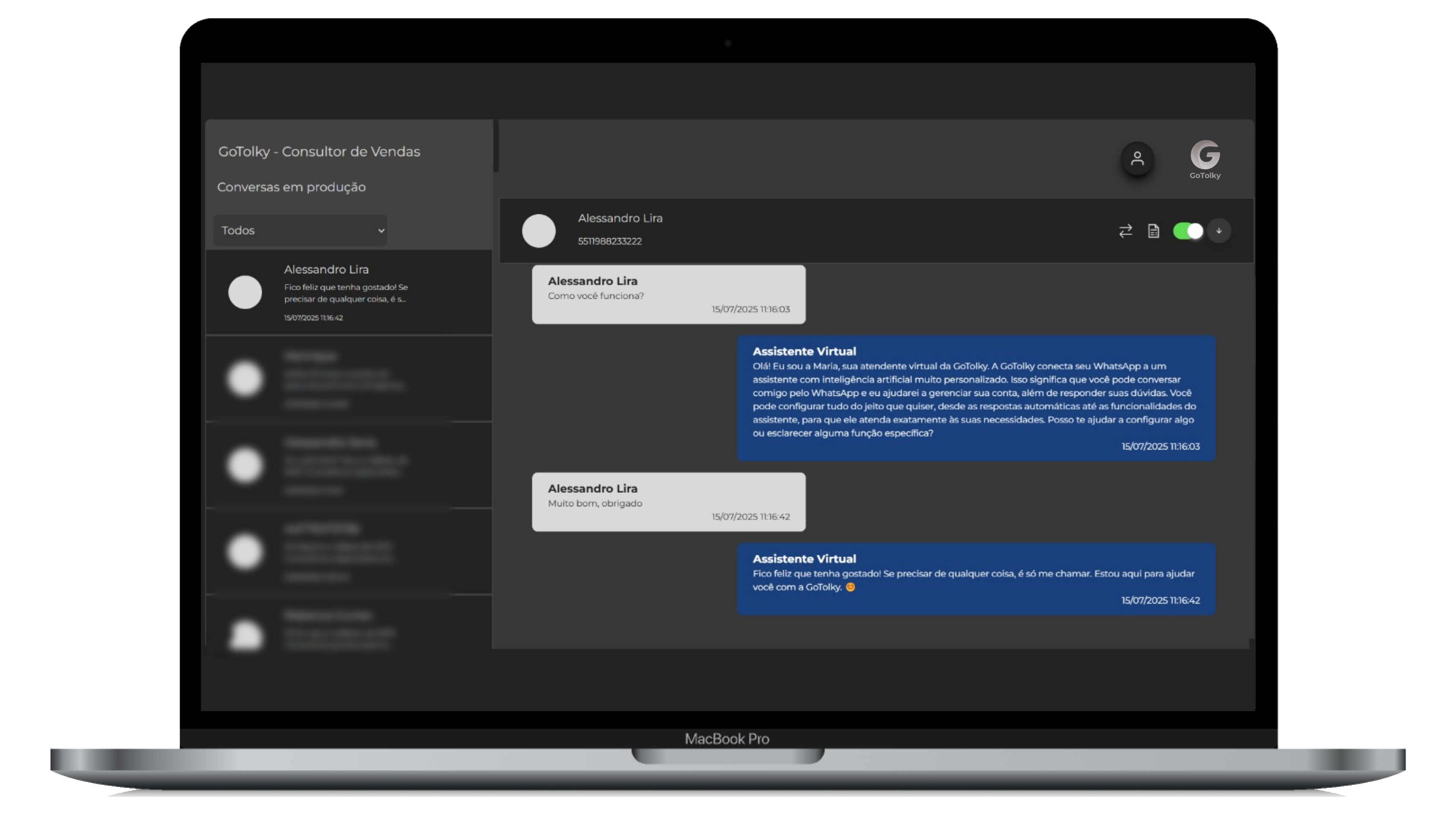 Visão do Cliente em .gif